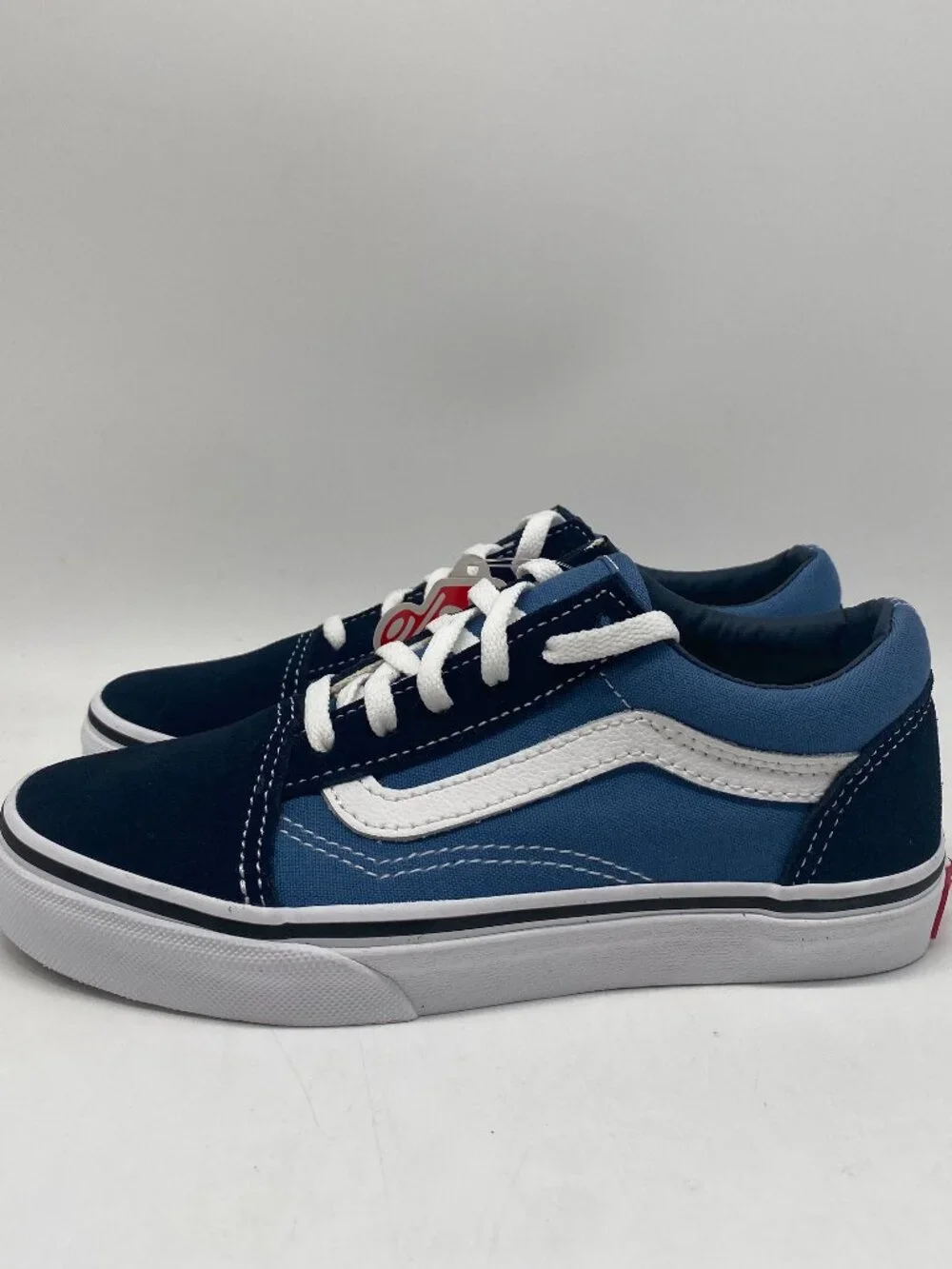 VANS OLD SKOOL NAVY/TRUE WHITE US YOUTH SIZE 1.5
